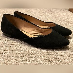 Jack Rogers black suede Caroline flats 7.5